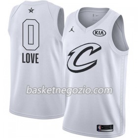 Canotte Uomo Cleveland Cavaliers Kevin Love 0 2018 All Star Jordan Brand Bianco Swingman
